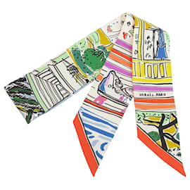 Hermès Seidentuch Twilly White Rayures D Ete
