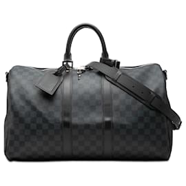 Louis Vuitton Keepall Bandouliere 45 in Damier Graphite nero