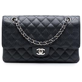 Chanel Black Medium Classic Caviar Double Flap