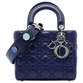 Dior Blue Small Lambskin Cannage My ABC Lady Dior