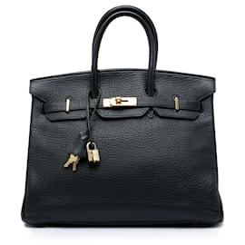 Hermès Black Clemence Birkin Retourne 35