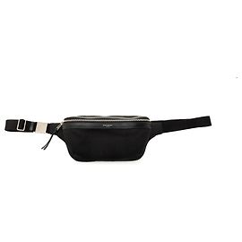 Borsa a tracolla City in tela nera Saint Laurent