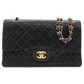 Chanel Black Medium Classic Lambskin Double Flap