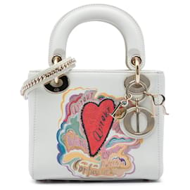 Dior Blanc DiorAmour Niki De Saint Phalle Mini Calfskin Lady Dior