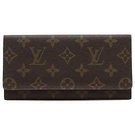 Louis Vuitton Cartera Porte Yen 3 Tarjetas Credit Marrón Monogram
