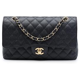 Chanel Black Medium Classic Caviar Double Flap
