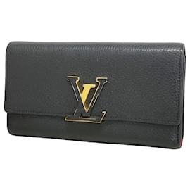 Portafoglio lungo Louis Vuitton in Noir