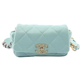 Marsupio in pelle di agnello verde Chanel