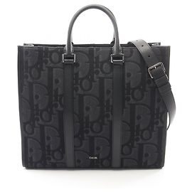 Christian Dior Maxi Oblique East-West 2-Way Tote Bag