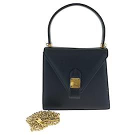 Borsa a mano 2way in pelle nera MCM