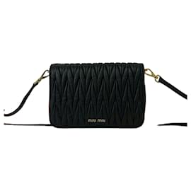 Mini borsa a tracolla in pelle matelassé Miu Miu