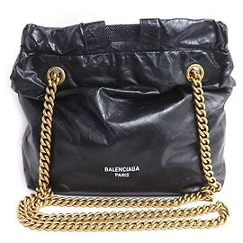 Balenciaga Crush Small Umhängetasche aus Kalbsleder