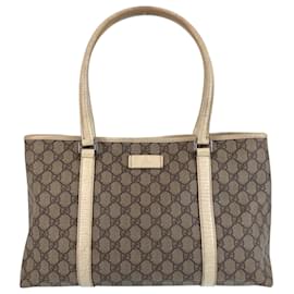 Borsa Tote 2way in tela GG Supreme e pelle Gucci
