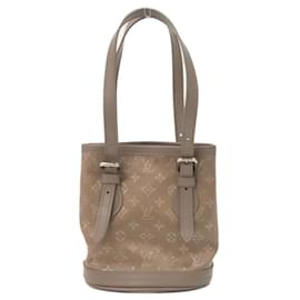 Borsa a secchiello Louis Vuitton in raso Monogram