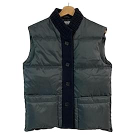 Chaleco de plumas Jil Sander con ribete de punto