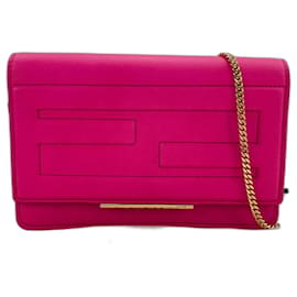 Portafoglio con catena logo FF Fendi - Borsa a tracolla 2-way