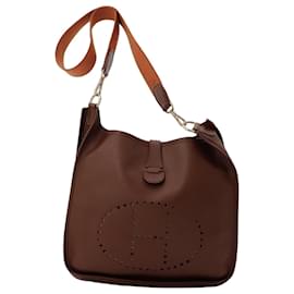 Borsa Hermès Evelyne III GM Pelle Marrone
