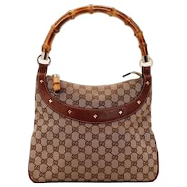 Gucci Borsa Hobo Bamboo GG Supreme