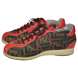 Sneakers Fendi Zucca in tela e vernice