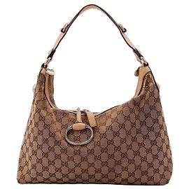 Borsa Hobo in tela monogramma Gucci