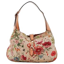 Gucci Jackie Borsa a tracolla in tela floreale