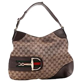 Gucci Borsa Hobo GG Supreme Canvas Horsebit