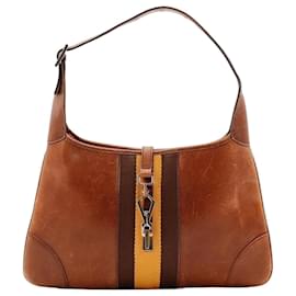 Gucci Jackie 1961 Borsa Hobo in pelle marrone