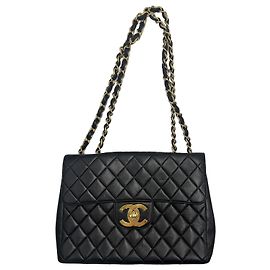 Chanel Timeless - Classic Double Flap Leather Maxi