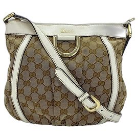 Borsa a Spalla Gucci Abbey Line - Beige