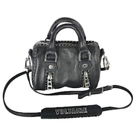 Zadig & Voltaire Sunny XS Mini sac en cuir noir clouté