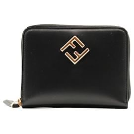 Fendi Leder Portemonnaie mit Reißverschluss