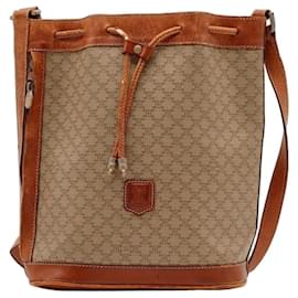 Celine Borsa a Secchiello Tela Monogrammata e Pelle - Céline