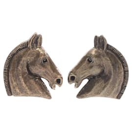 Hermes Gold Plated Clip Earrings - Hermès