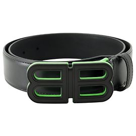 Cintura in pelle Balenciaga con fibbia BB
