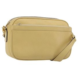 Bolsa de Ombro GUCCI em Couro Marfim Ouro 001 115 1515 Auth bs36281