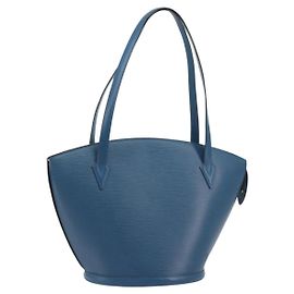 LOUIS VUITTON Epi Saint Jacques Bolso de compras de hombro Azul M52275 Auth ep15588