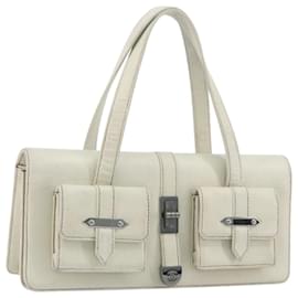 Borsa CHANEL in pelle bianca argento CC Auth bs36301A
