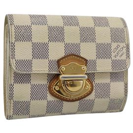 LOUIS VUITTON Damier Azur Portefeuille Joy Bifold Wallet N60030 LV Auth 193157