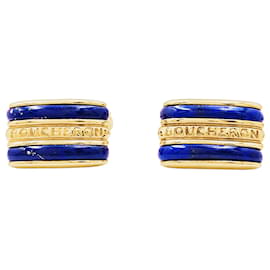 Boucheron Manschettenknöpfe, Gelbgold, Lapislazuli