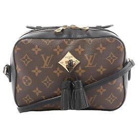 Borsa a tracolla Louis Vuitton Saintonge in tela Monogram marrone x nero M43555