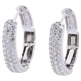 Autre Marque Orecchini in Diamante Non Signé / Unsigned K18WG 4.4g 1.0 ct