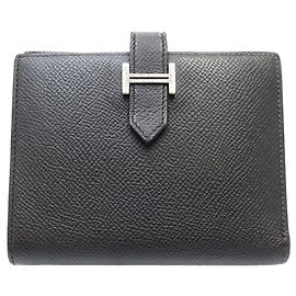 Carteira compacta dobrável Hermès Bearn