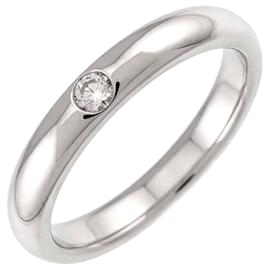 Harry Winston Diamantring mit Rundschliff in Platin