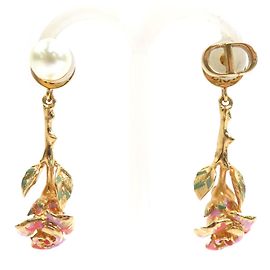 Orecchini pendenti Christian Dior Oro e Multicolore