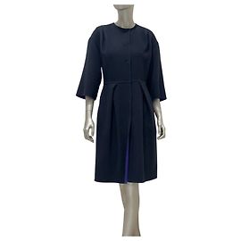 Vestido-abrigo reversible de lana y angora Christian Dior US 8 De segunda mano