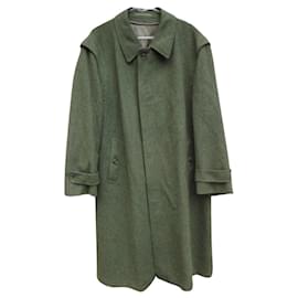 Autre Marque Sandro Ruggeri Cappotto Loden lungo in lana e alpaca, verde