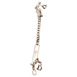 Bracciale Dior in metallo argentato ed smalto rosa