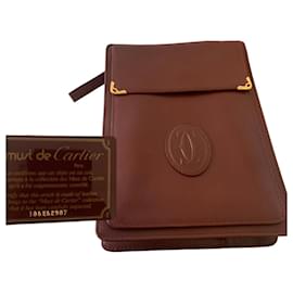 Borsa a tracolla Cartier Must de Cartier in pelle bordeaux