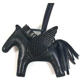 Hermes Horse Cheval So Black All Rodeo Pegasus PM Handbag Charm - Hermès
