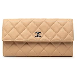 Chanel Coco Mark Matelassé Long Wallet
